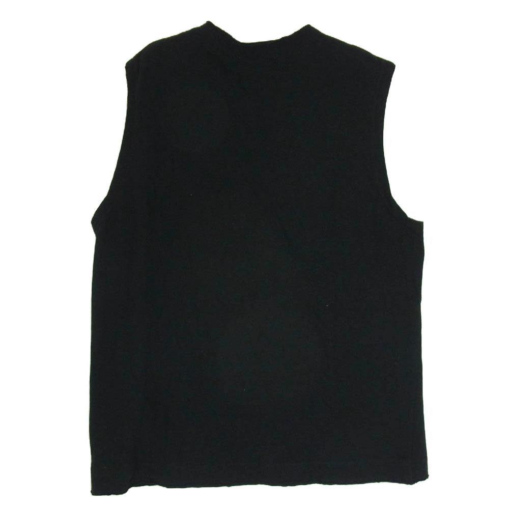 Yohji Yamamoto ヨウジヤマモト 20SS HN-T44-086 POUR HOMME コットン Vネック ベスト タンクトップ ブラック系 3【中古】