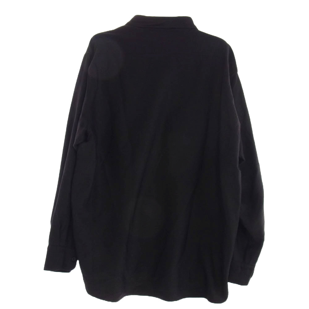 COMOLI コモリ 22AW W03-02013 ウールモールスキン ワークシャツ 長袖 ネイビー系 2【中古】