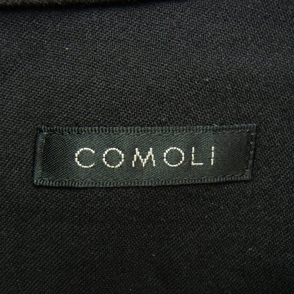 COMOLI コモリ 22AW W03-02013 ウールモールスキン ワークシャツ 長袖 ネイビー系 2【中古】
