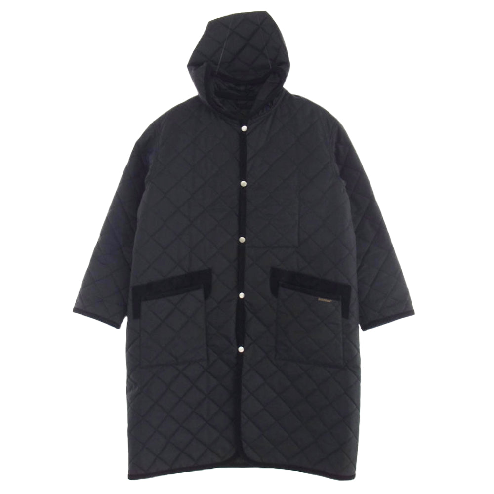 COMOLI コモリ 19AW LVH-19A-101 × LAVENHAM ラベンハム キルティング ジャケット コート ブラック系 S【中古】