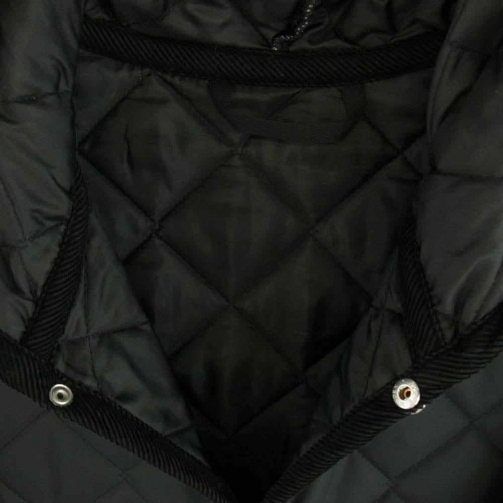 COMOLI コモリ 19AW LVH-19A-101 × LAVENHAM ラベンハム キルティング ジャケット コート ブラック系 S【中古】