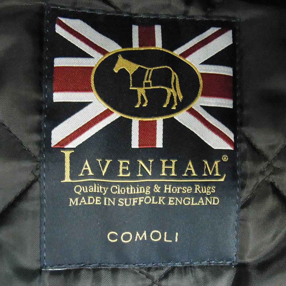 COMOLI コモリ 19AW LVH-19A-101 × LAVENHAM ラベンハム キルティング ジャケット コート ブラック系 S【中古】