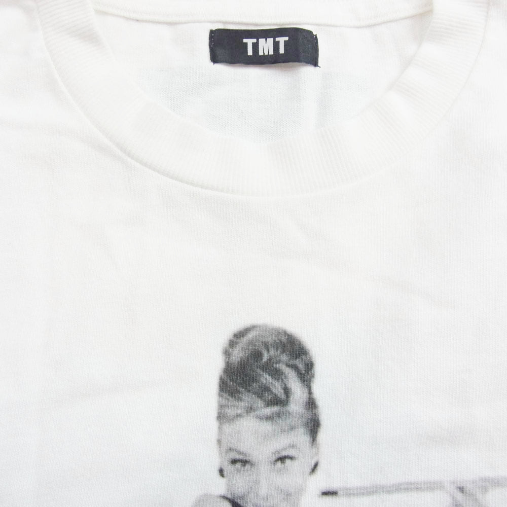 TMT ティーエムティー TCS-F2407 DRY COTTON JERSEY PHOTE LS TEE Audrey ドライ コットン ロングスリーブ Tシャツ ホワイト系 L【中古】