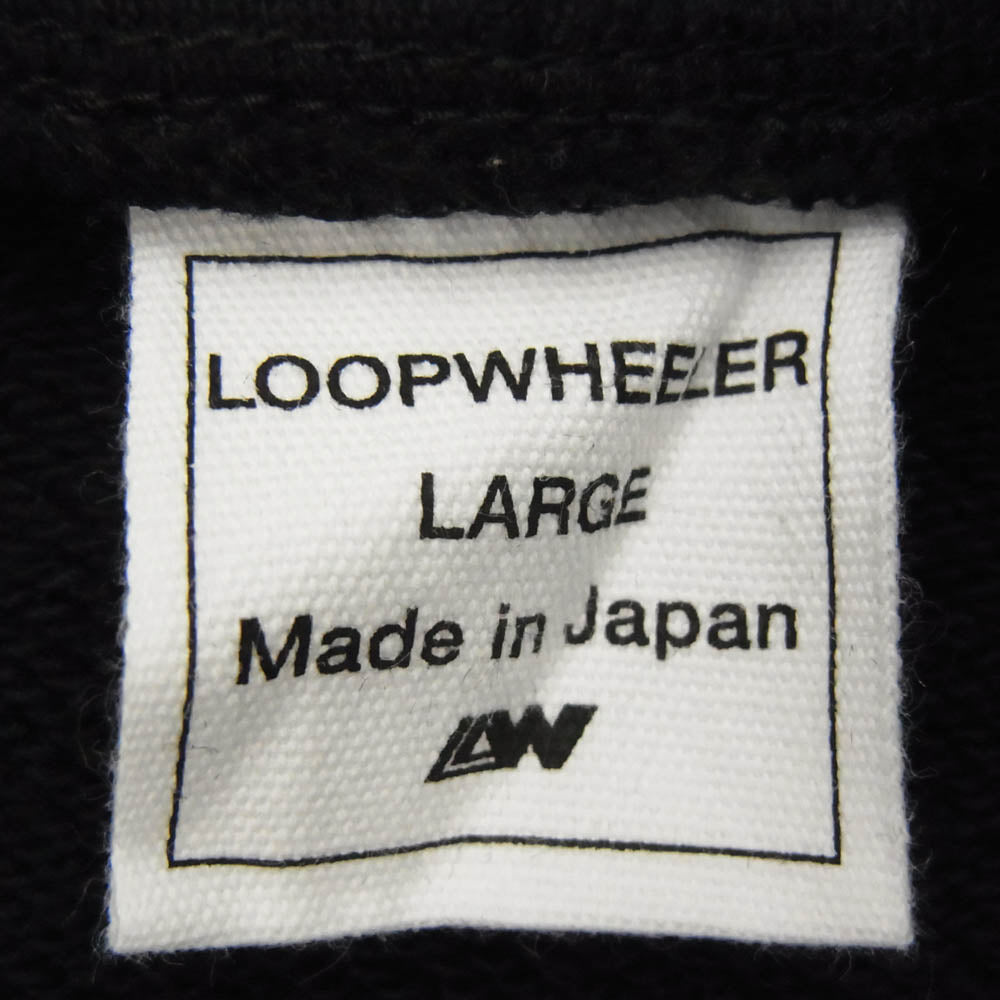 LOOPWHEELER ループウィラー ジップ パーカー ブラック系 L【中古】
