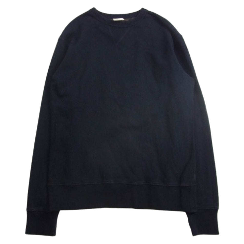 モルテマニ MM-24AW-SW01 泥染め クルーネック スウェット ネイビー系 L【中古】