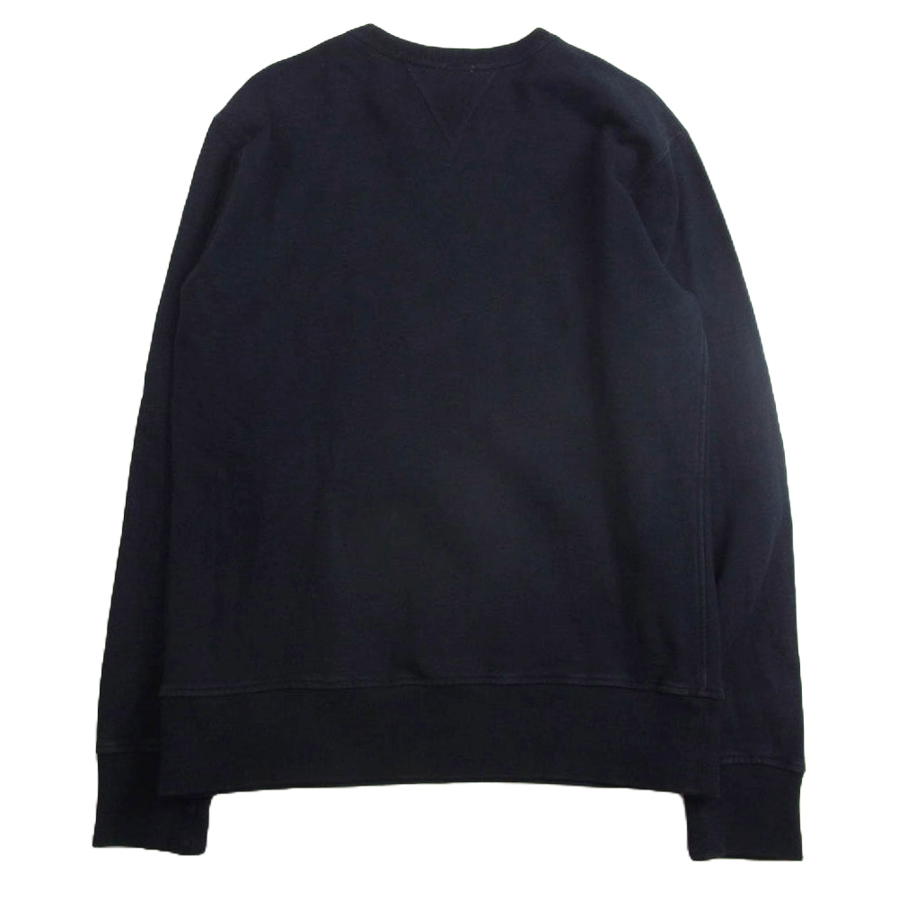 モルテマニ MM-24AW-SW01 泥染め クルーネック スウェット ネイビー系 L【中古】