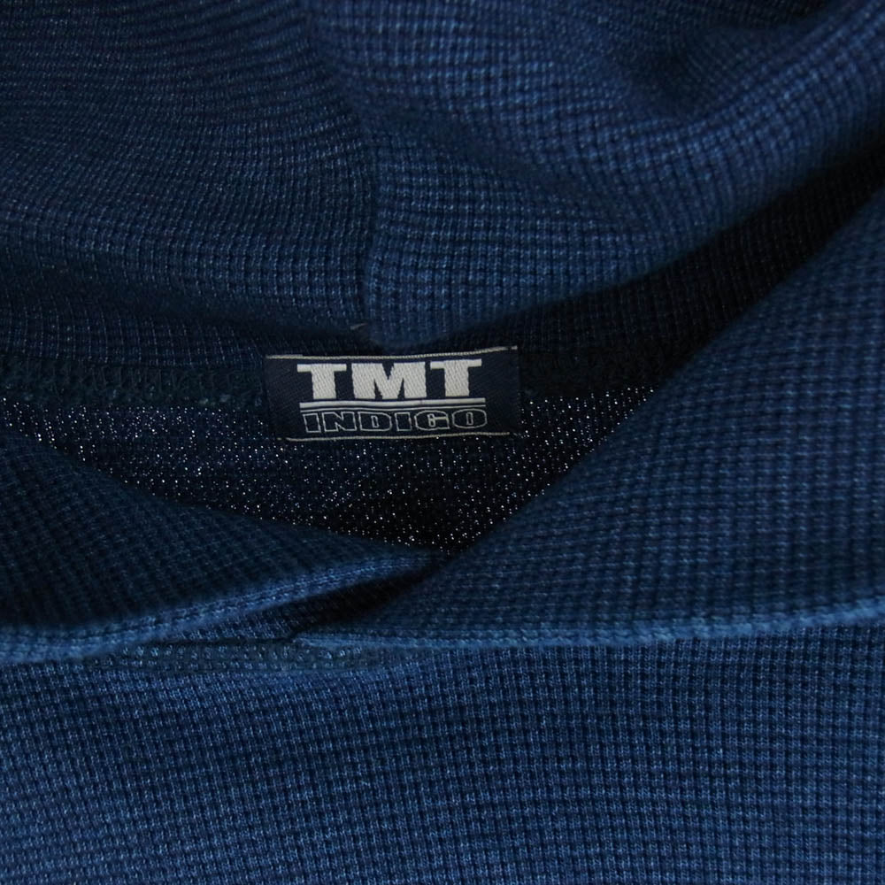 TMT ティーエムティー 24SS TSW-F2303 ワッフル編み インディゴ サーマル フーディー ネイビー系 L【中古】