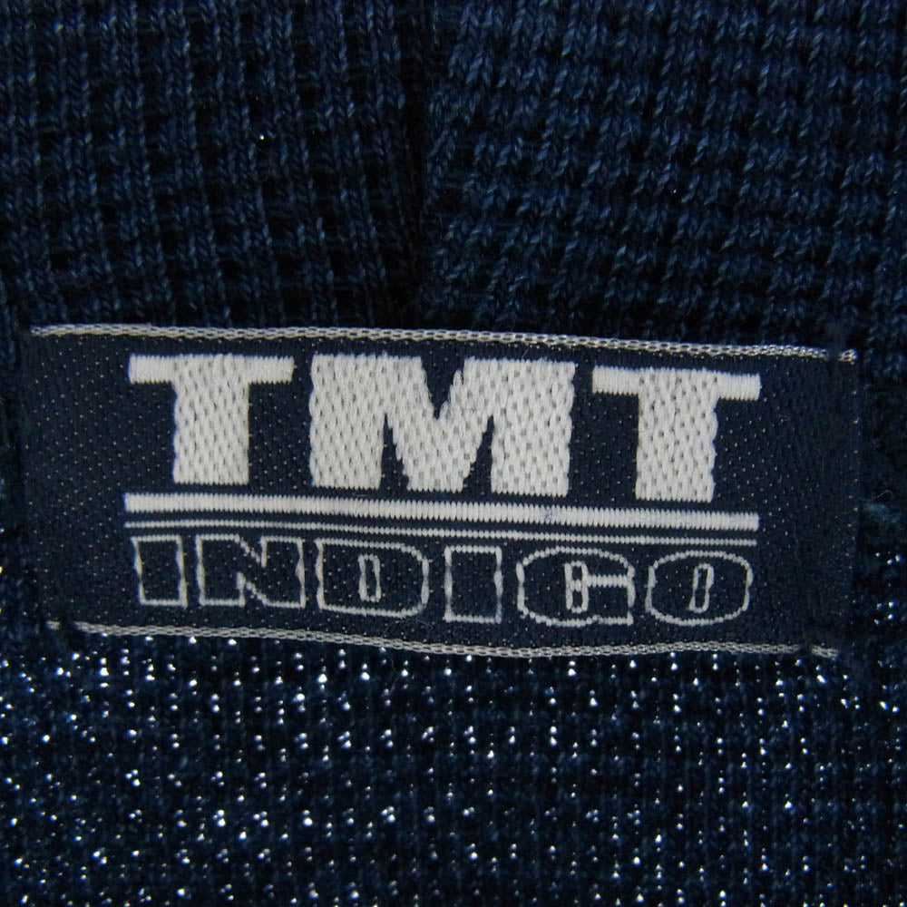 TMT ティーエムティー 24SS TSW-F2303 ワッフル編み インディゴ サーマル フーディー ネイビー系 L【中古】