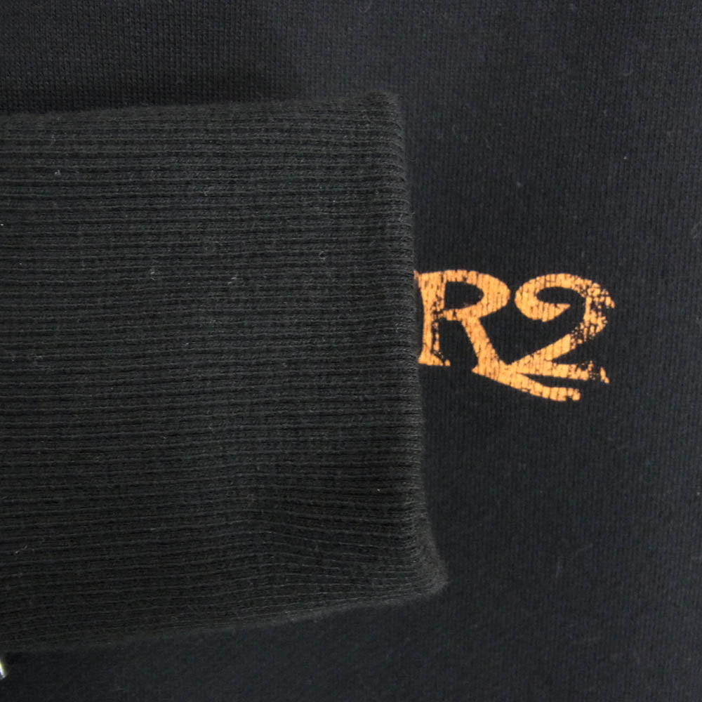 #FR2 エフアールツー FXXKING RABBITS バック プリント ロゴ プルオーバ― スウェット パーカー ブラック系 L【中古】