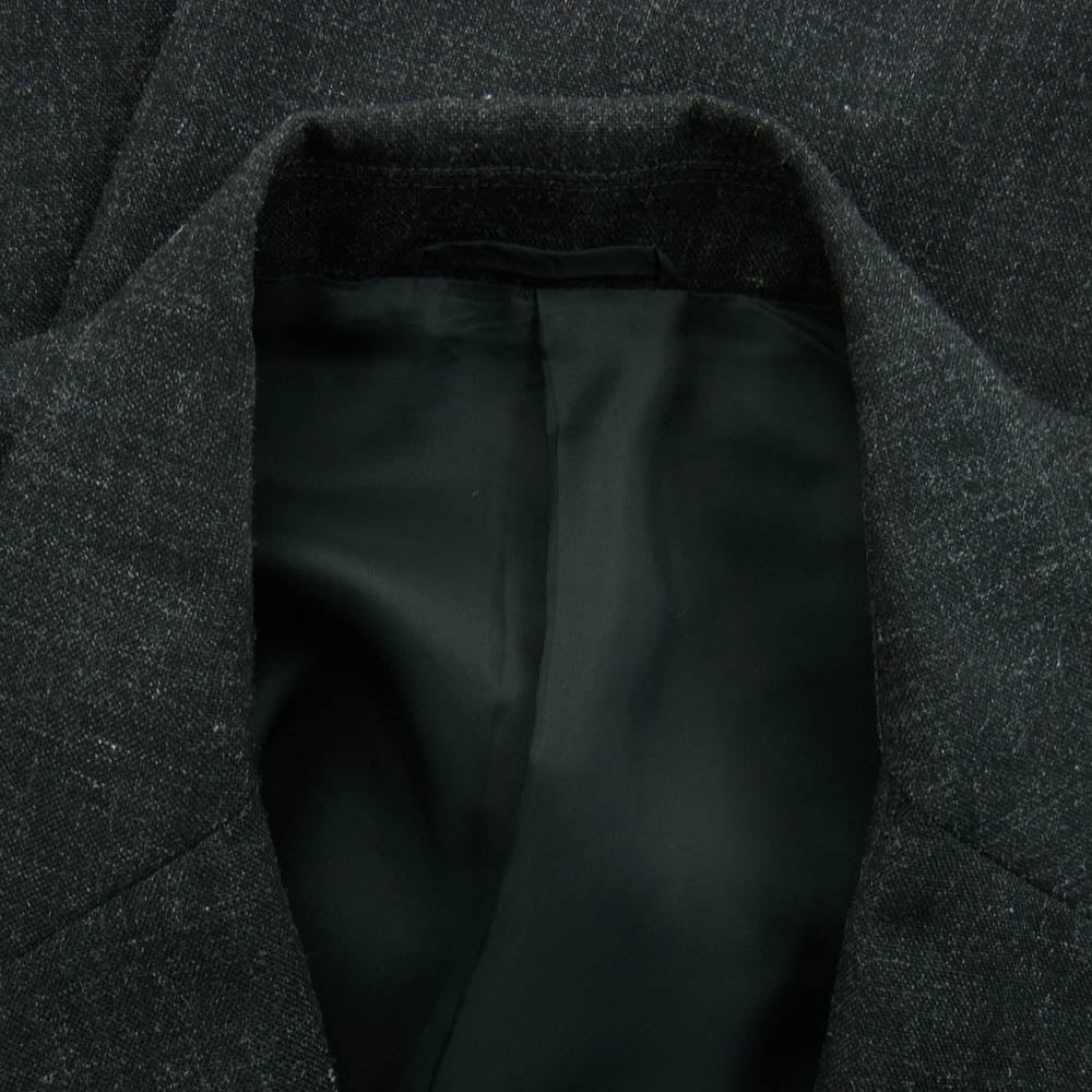 blurhms ブラームス BHS23F009Ra Wool Ramie Cardigan Jacket  ウール ラミー カーディガン ジャケット ダークグレー系 4【中古】