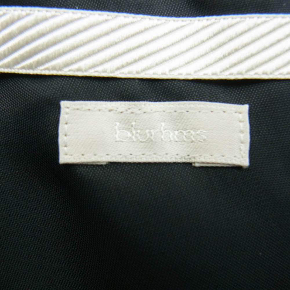 blurhms ブラームス BHS23F009Ra Wool Ramie Cardigan Jacket  ウール ラミー カーディガン ジャケット ダークグレー系 4【中古】