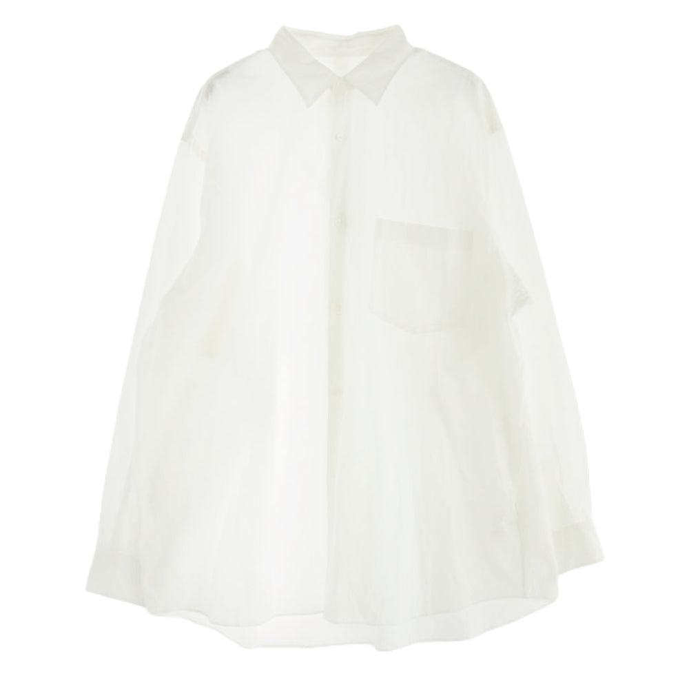 COMOLI コモリ 24AW A03-02001 コモリシャツ コットン 長袖 シャツ ホワイト系 5【中古】
