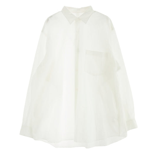 COMOLI コモリ 24AW A03-02001 コモリシャツ コットン 長袖 シャツ ホワイト系 5【中古】