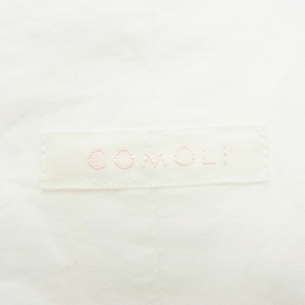 COMOLI コモリ 24AW A03-02001 コモリシャツ コットン 長袖 シャツ ホワイト系 5【中古】