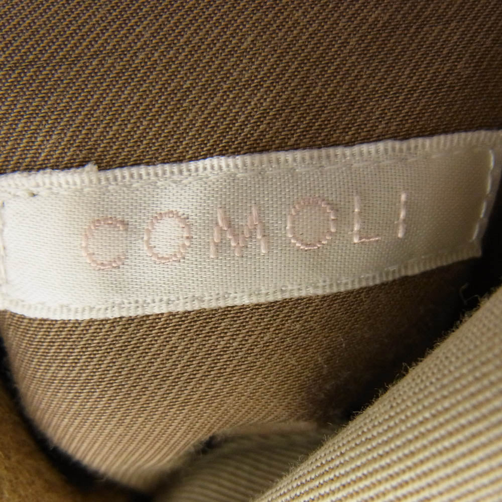 COMOLI コモリ 22AW W03-04001 カシミヤ混 ウール ライナー付 コットンギャバ タイロッケン コート ベージュ系 3【中古】
