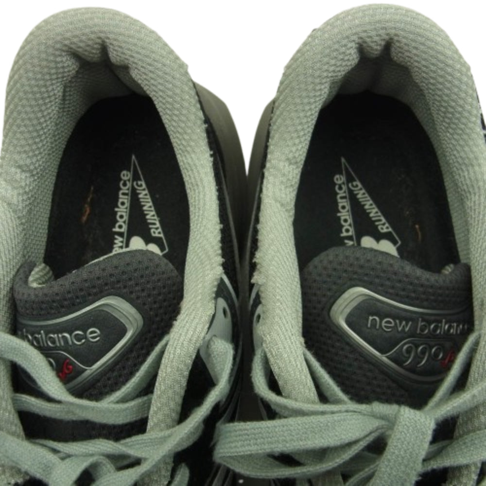 NEW BALANCE ニューバランス M990BK6 990V6 Black Heel Logo NB ローカット スニーカー ブラック系 27.5cm【中古】