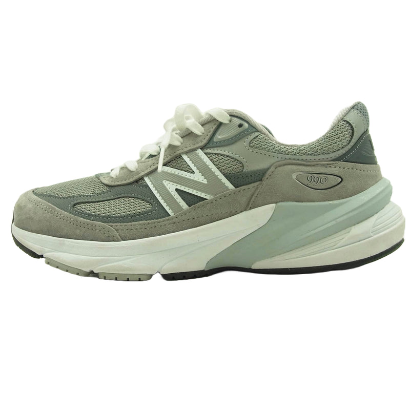 NEW BALANCE ニューバランス M990GL6 990V6 Gray Heel Logo NB ローカット スニーカー グレー系 27.5cm【中古】