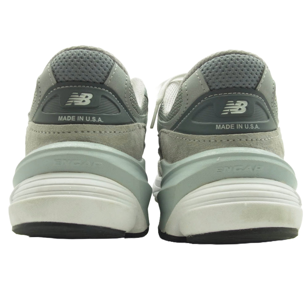 NEW BALANCE ニューバランス M990GL6 990V6 Gray Heel Logo NB ローカット スニーカー グレー系 27.5cm【中古】