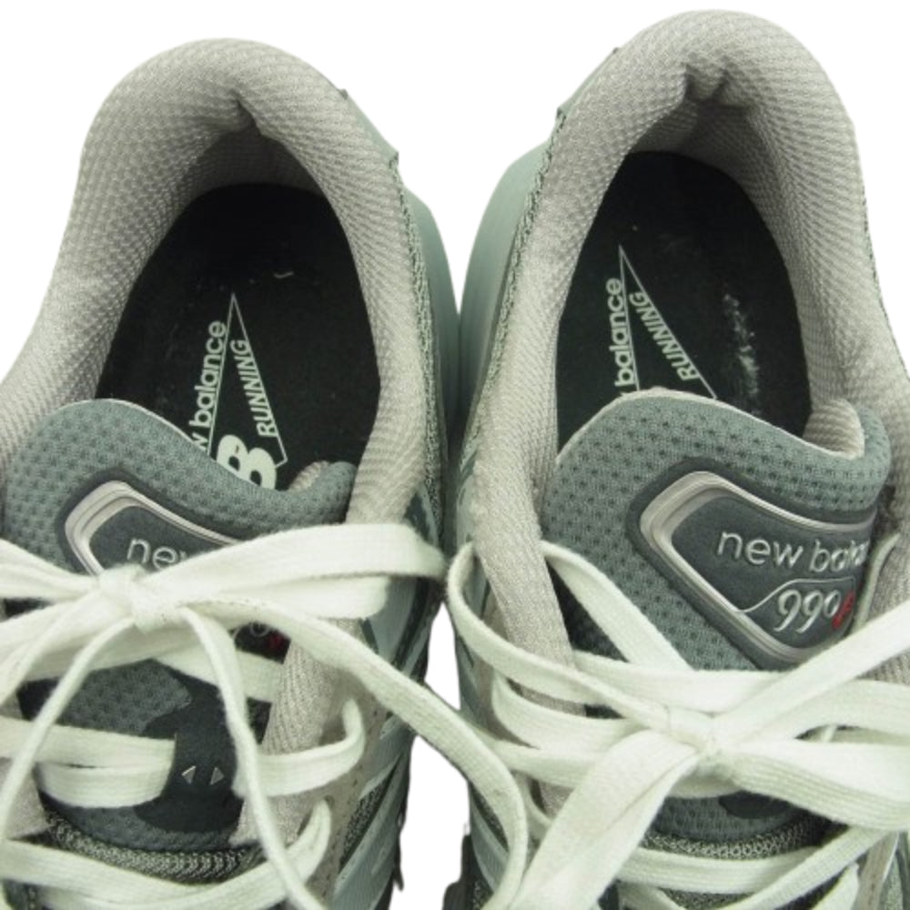 NEW BALANCE ニューバランス M990GL6 990V6 Gray Heel Logo NB ローカット スニーカー グレー系 27.5cm【中古】