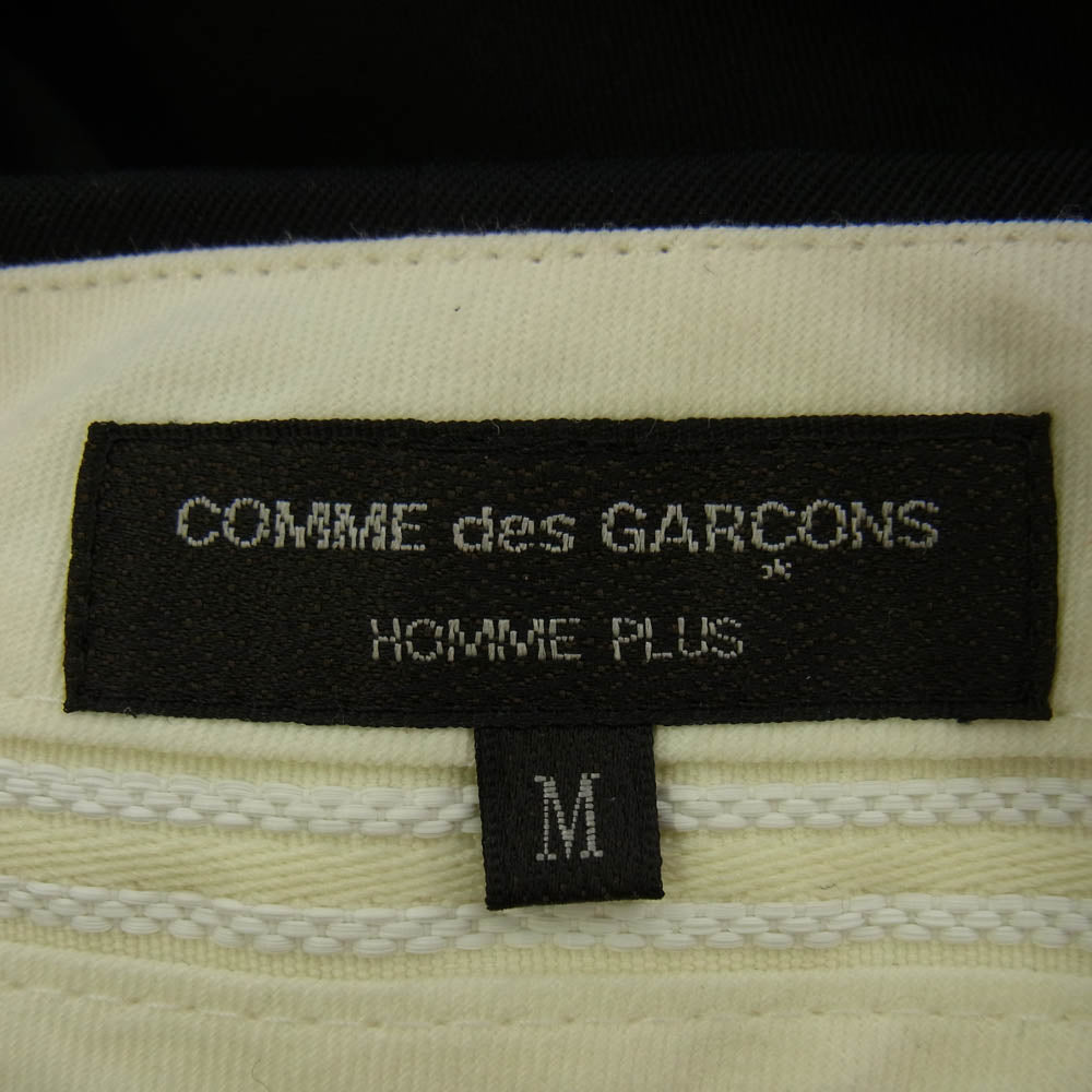 COMME des GARCONS HOMME PLUS コムデギャルソンオムプリュス 23AW PZ-P003 2タック ワイド スラックス パンツ ブラック系 M【中古】