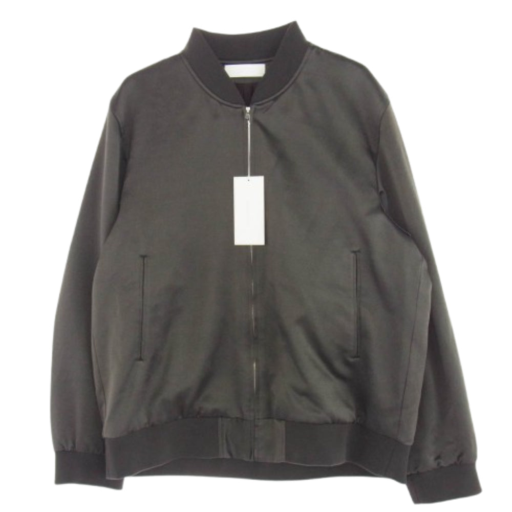 イレニサ 25SS IH-25SS-M015-FJS Bomber Jacket シルクウール ボンバー ジャケット ブルゾン ブラック系 2【美品】【中古】