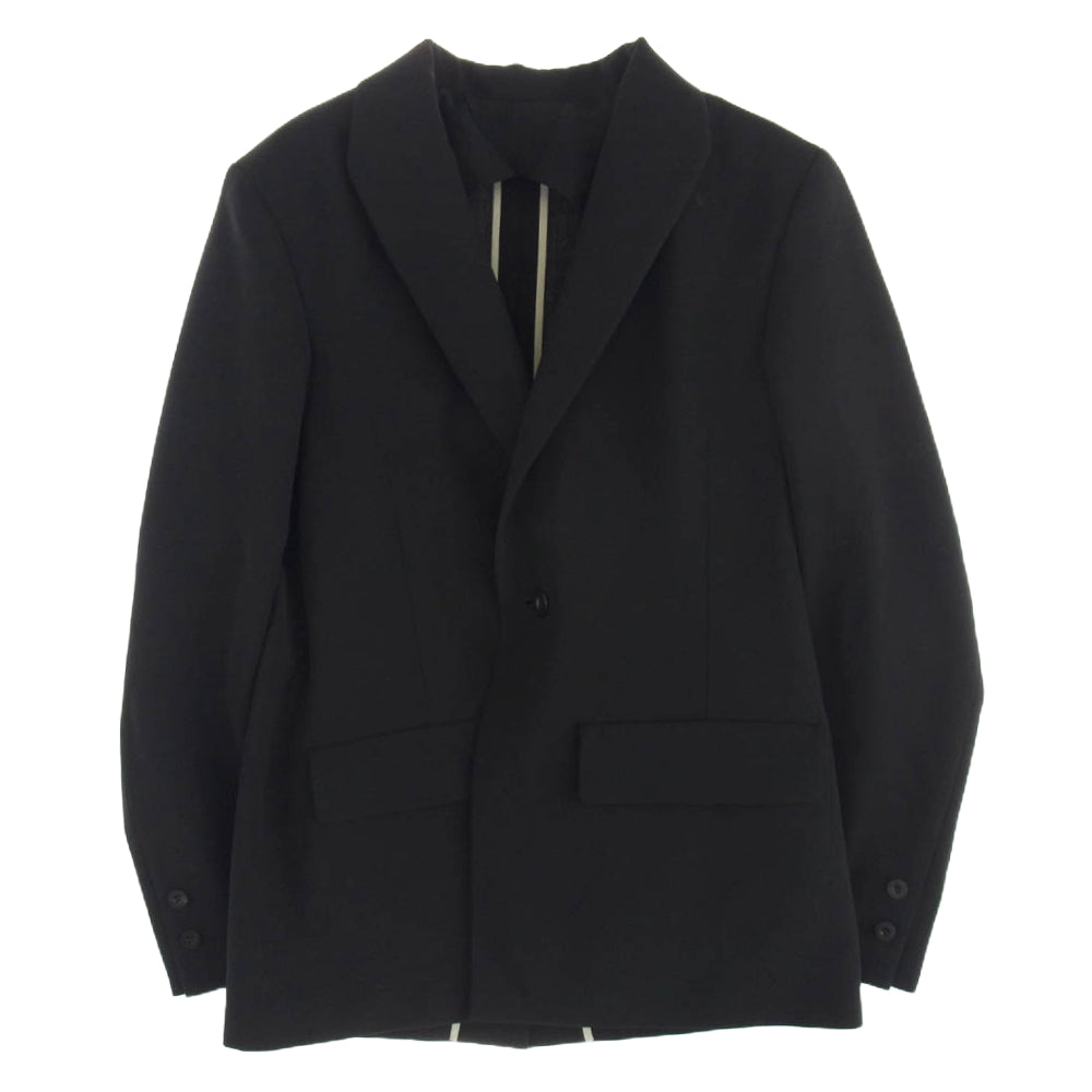 イレニサ 25SS IH-25SS-J007-NDK MODIFIED SHAWL COLLAR JACKET ショールカラー 1B テーラードジャケット ブラック系 2【美品】【中古】