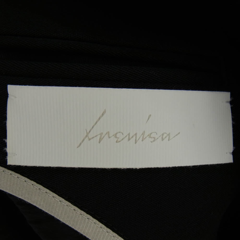 イレニサ 25SS IH-25SS-J007-NDK MODIFIED SHAWL COLLAR JACKET ショールカラー 1B テーラードジャケット ブラック系 2【美品】【中古】