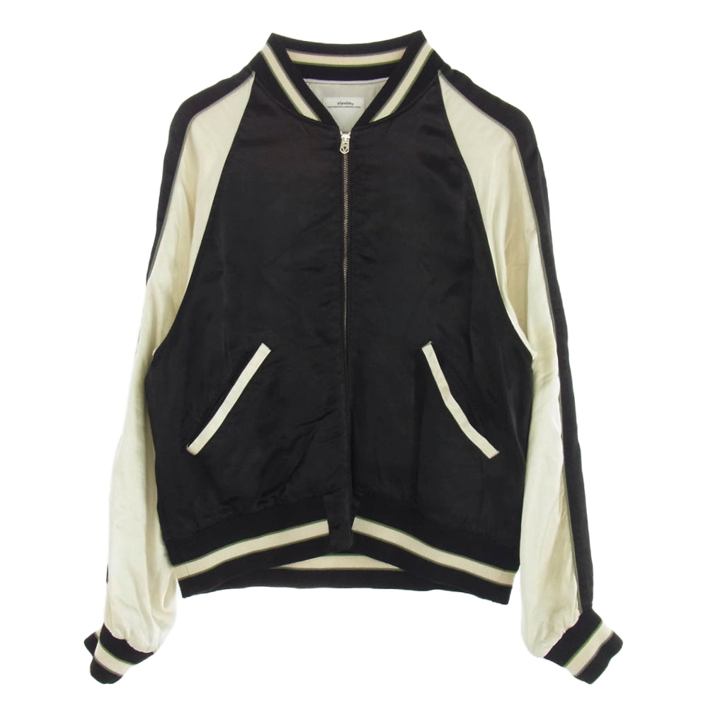 VISVIM ビズビム 24SS 0123405013003 DOUGLAS JKT マルチカラー スカジャン ブルゾン ブラック系 ホワイト系 3【美品】【中古】