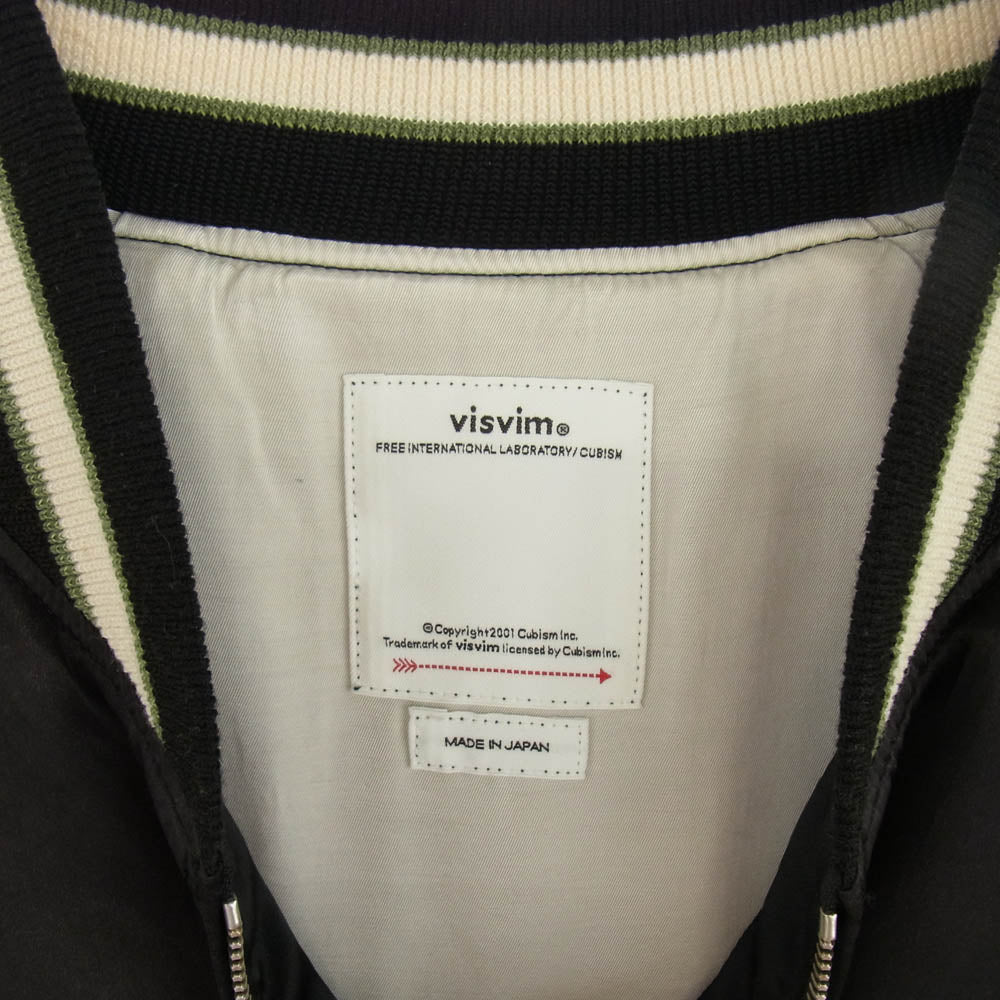 VISVIM ビズビム 24SS 0123405013003 DOUGLAS JKT マルチカラー スカジャン ブルゾン ブラック系 ホワイト系 3【美品】【中古】