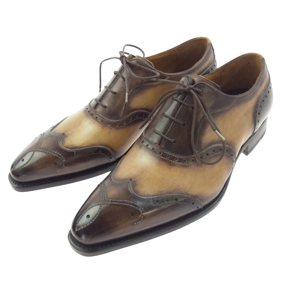 オラツィオバイ ナポリターノ 409 メダリオン ウィングチップ シューズ ブラウン系 7【中古】
