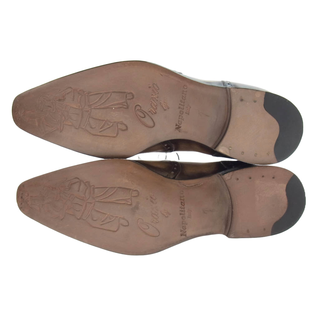 オラツィオバイ ナポリターノ 409 メダリオン ウィングチップ シューズ ブラウン系 7【中古】