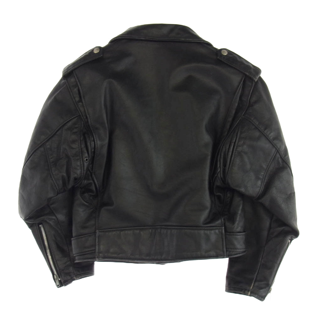 schott ショット 80s 90s バイカータグ後期 108W レディース ダブル ライダース ジャケット ブラック系 10【中古】