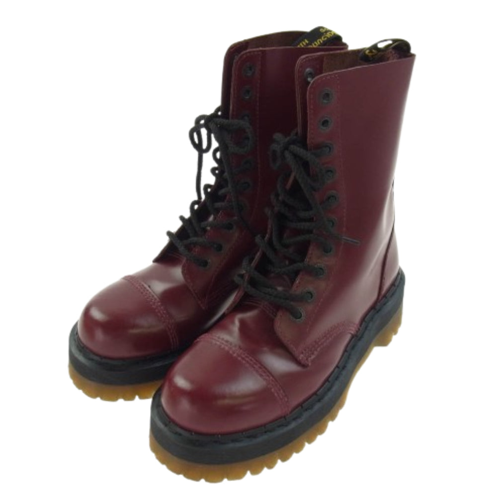 Dr.Martens ドクターマーチン 13381600 CRAZY BOMB クレイジーボム 10ホール ブーツ ワインレッド系 US9【美品】【中古】