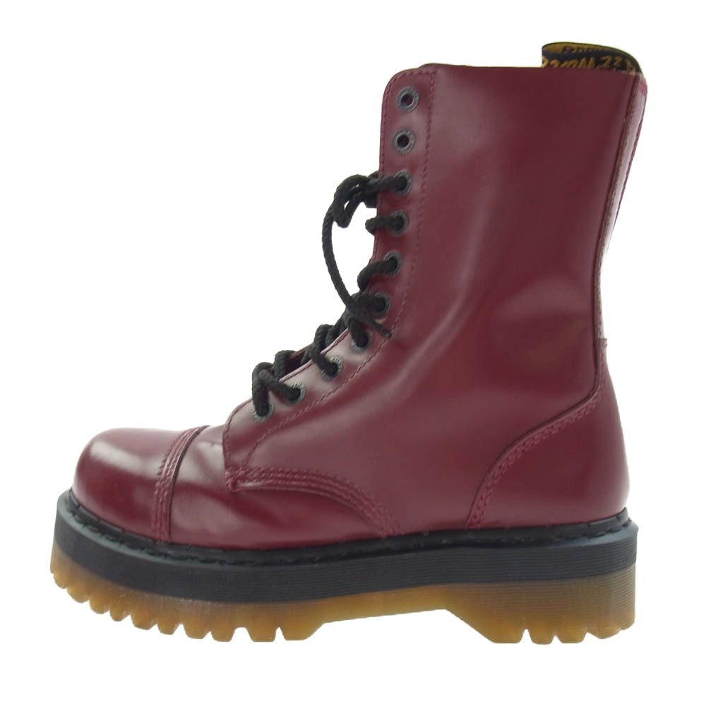 Dr.Martens ドクターマーチン 13381600 CRAZY BOMB クレイジーボム 10ホール ブーツ ワインレッド系 US9【美品】【中古】