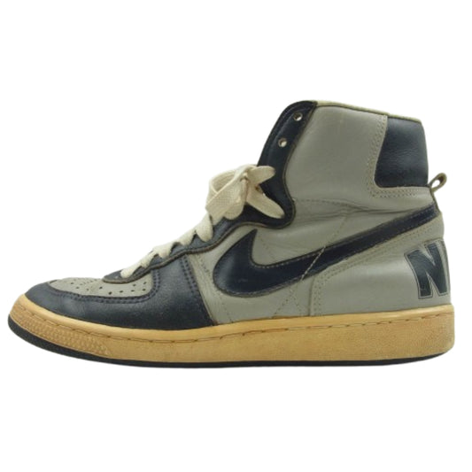NIKE ナイキ 850810TY 85年製 80s TERMINATOR HI ターミネーター ハイ スニーカー グレー系 ネイビー系 US9【中古】
