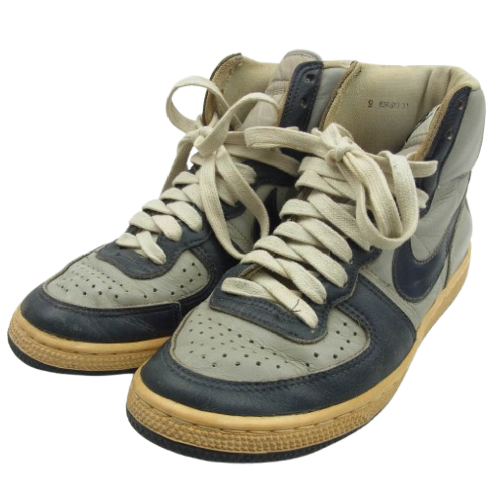 NIKE ナイキ 850810TY 85年製 80s TERMINATOR HI ターミネーター ハイ スニーカー グレー系 ネイビー系 US9【中古】