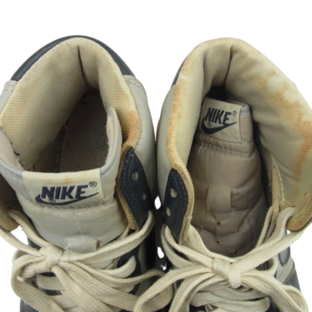 NIKE ナイキ 850810TY 85年製 80s TERMINATOR HI ターミネーター ハイ スニーカー グレー系 ネイビー系 US9【中古】