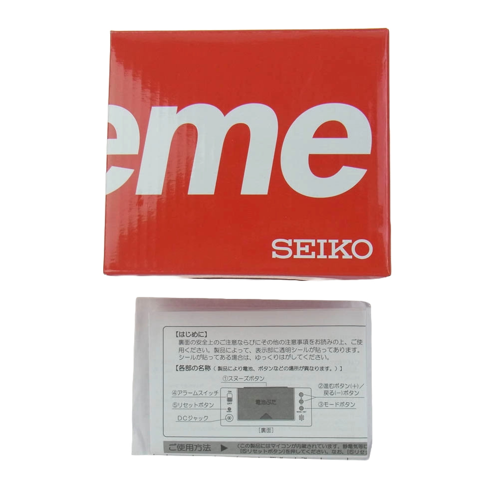 Supreme シュプリーム 21SS Seiko Marathon Clock Red セイコー マラソン クロック レッド レッド系【極上美品】【中古】
