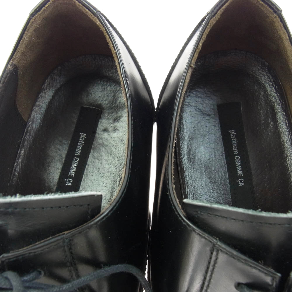 プラチナムコムサ レザー ドレス シューズ ブラック系 26【中古】