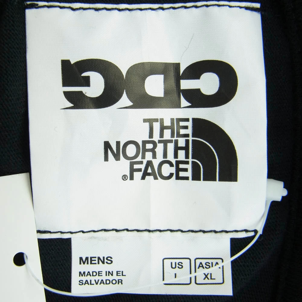COMME des GARCONS コムデギャルソン SM-T002 × THE NORTH FACE ノースフェイス ロゴプリント Tシャツ 半袖カットソー ブラック系 L【新古品】【未使用】【中古】