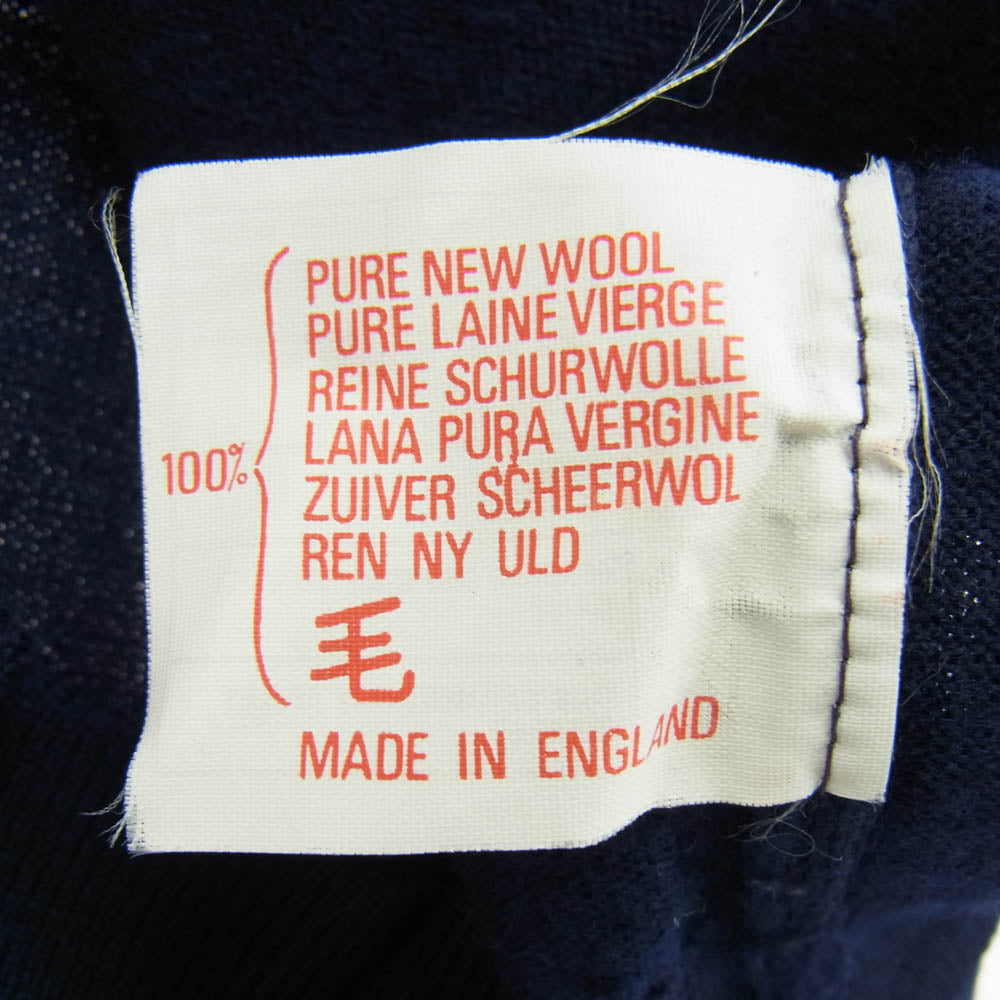 Vivienne Westwood ヴィヴィアンウエストウッド 英国製 オーブ 刺? ウール カーディガン ネイビー系 M【中古】