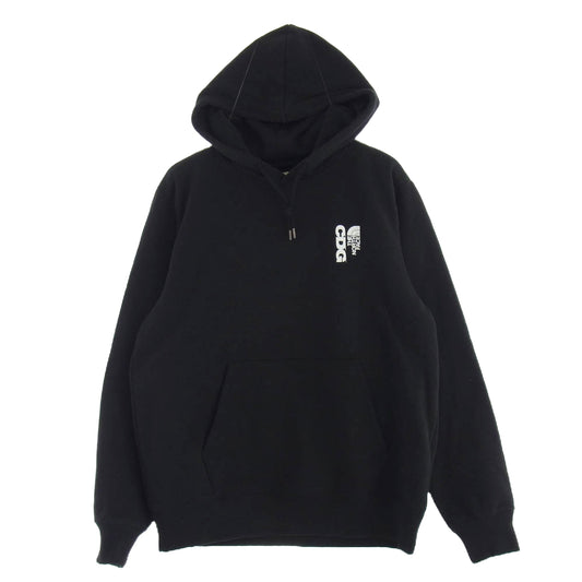 COMME des GARCONS コムデギャルソン 23AW SM-T001 × THE NORTH FACE ノースフェイス Icon Pullover Hoodie アイコン プルオーバー フーディー パーカー ブラック系 L【中古】