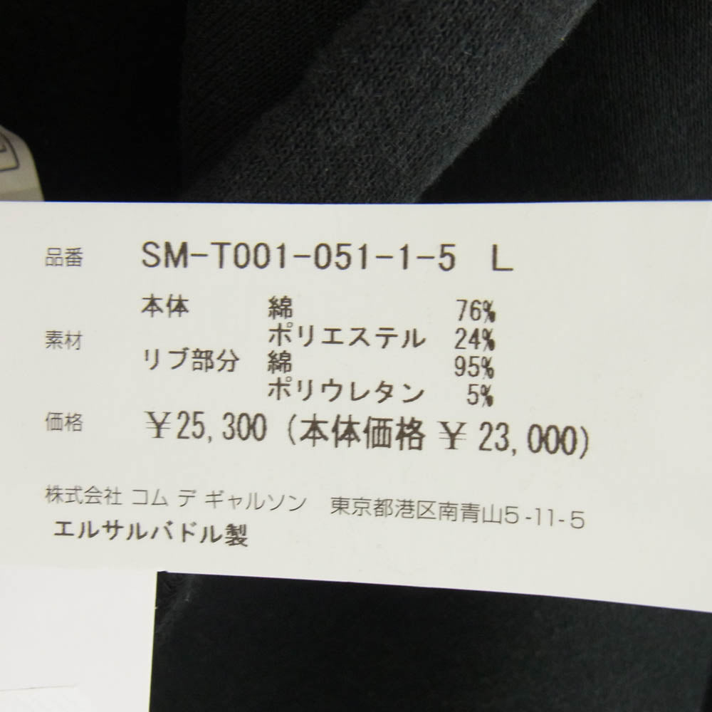 COMME des GARCONS コムデギャルソン 23AW SM-T001 × THE NORTH FACE ノースフェイス Icon Pullover Hoodie アイコン プルオーバー フーディー パーカー ブラック系 L【中古】