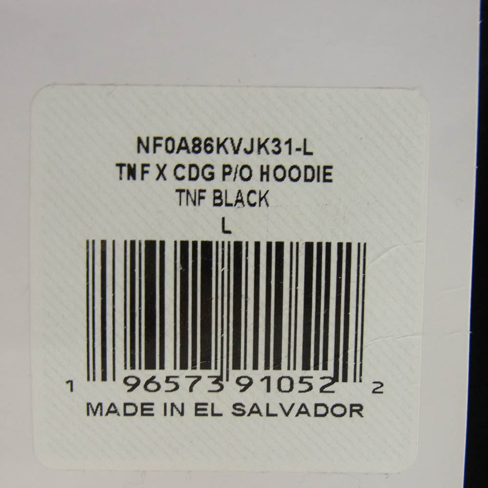 COMME des GARCONS コムデギャルソン 23AW SM-T001 × THE NORTH FACE ノースフェイス Icon Pullover Hoodie アイコン プルオーバー フーディー パーカー ブラック系 L【中古】