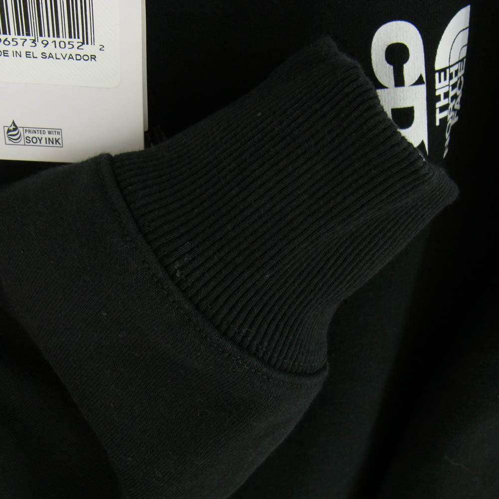 COMME des GARCONS コムデギャルソン 23AW SM-T001 × THE NORTH FACE ノースフェイス Icon Pullover Hoodie アイコン プルオーバー フーディー パーカー ブラック系 L【中古】