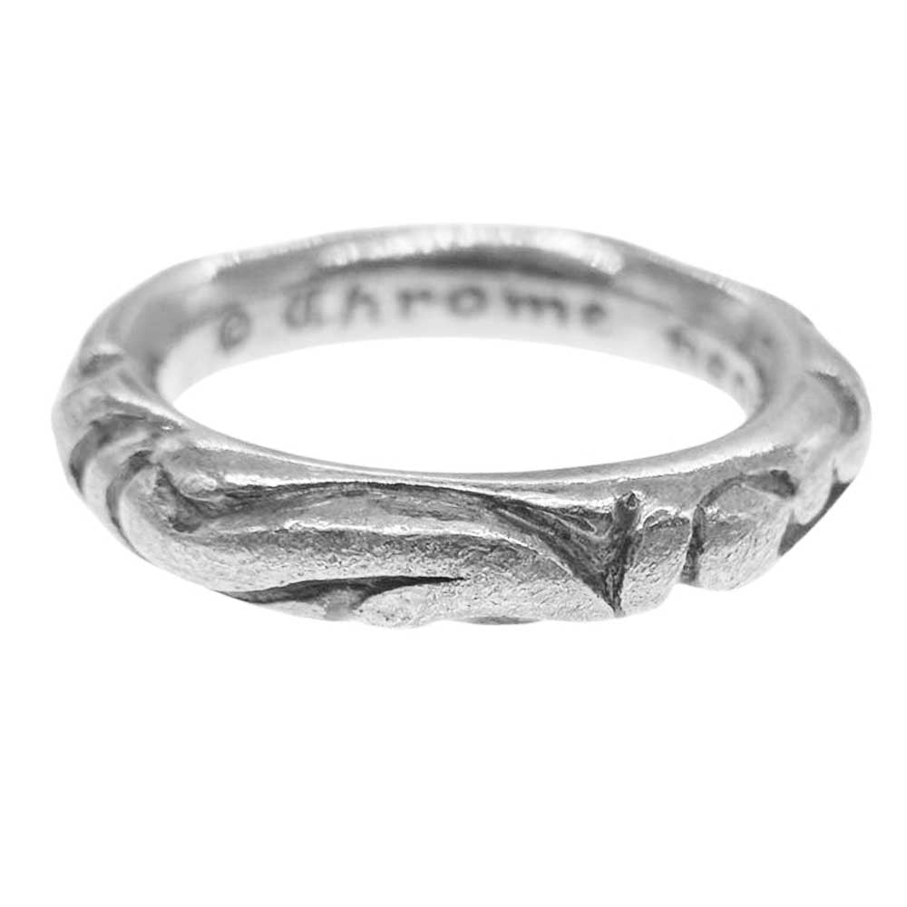 CHROME HEARTS クロムハーツ（原本無） SCRL BAND スクロール バンド リング シルバー系 16号【中古】