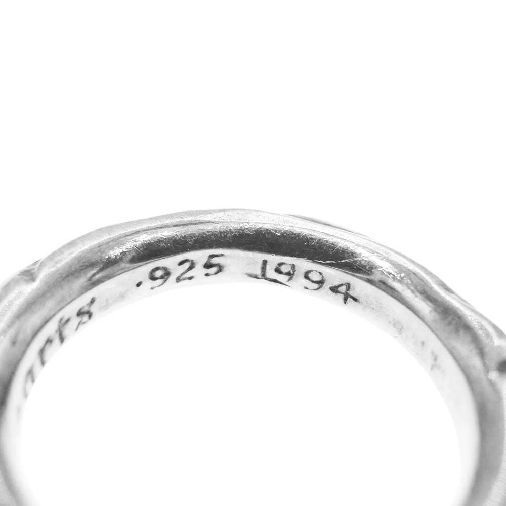 CHROME HEARTS クロムハーツ（原本無） SCRL BAND スクロール バンド リング シルバー系 16号【中古】