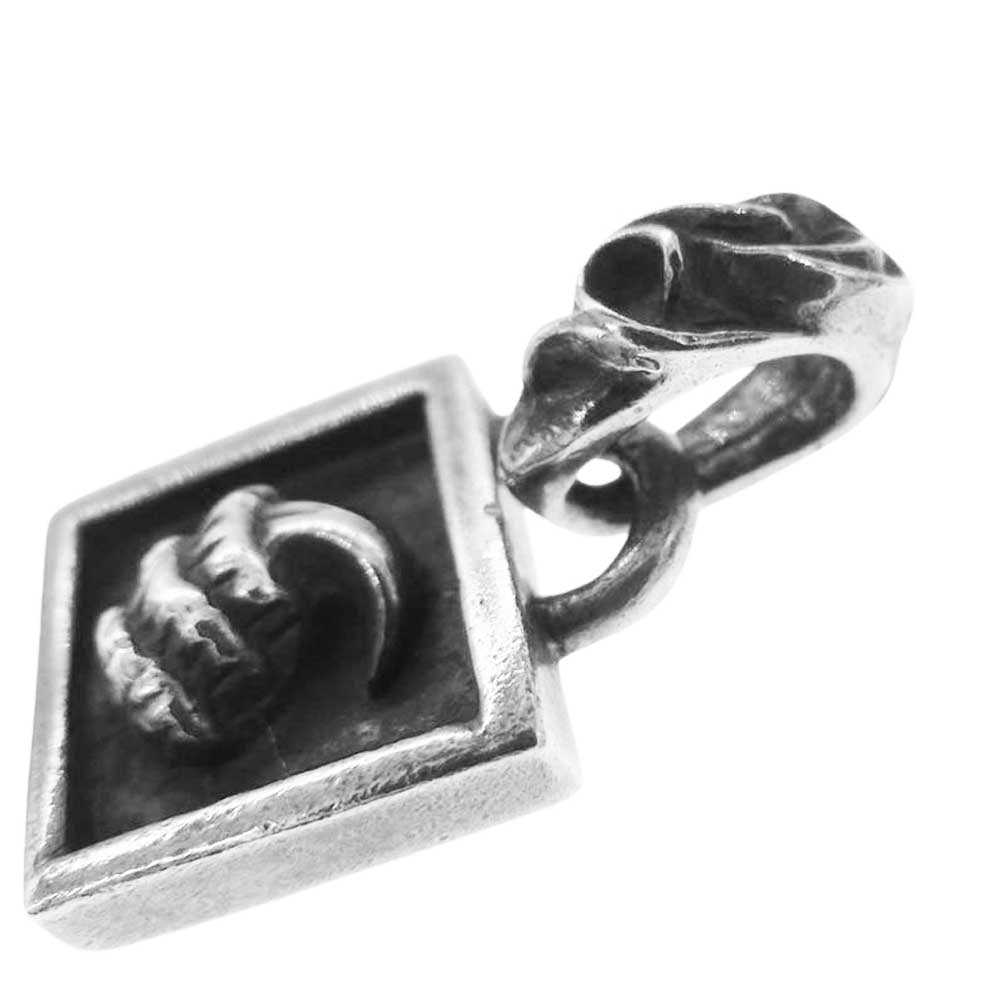 CHROME HEARTS クロムハーツ（原本無） FRAMED CROW フレームドクロウ チャーム ペンダントトップ シルバー系【中古】