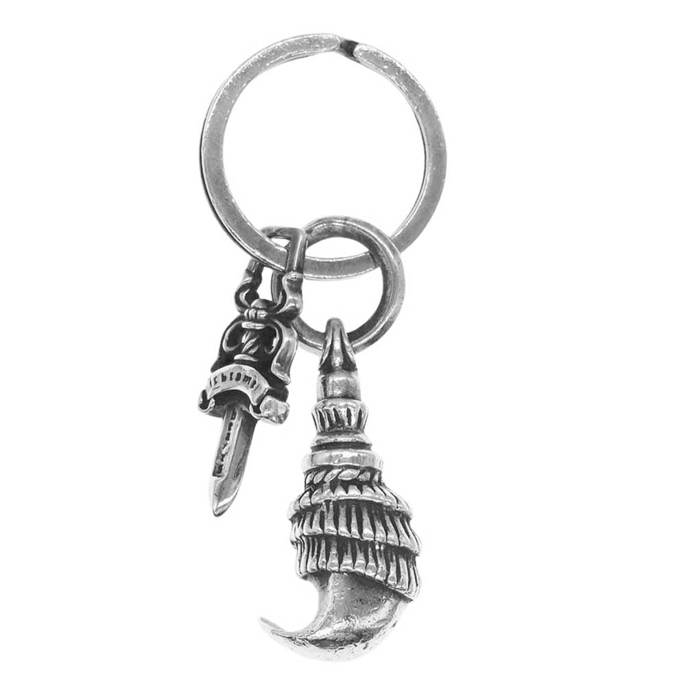 CHROME HEARTS クロムハーツ（原本無） ダガー クロウ スプリット キーリング オールド シルバー系【中古】