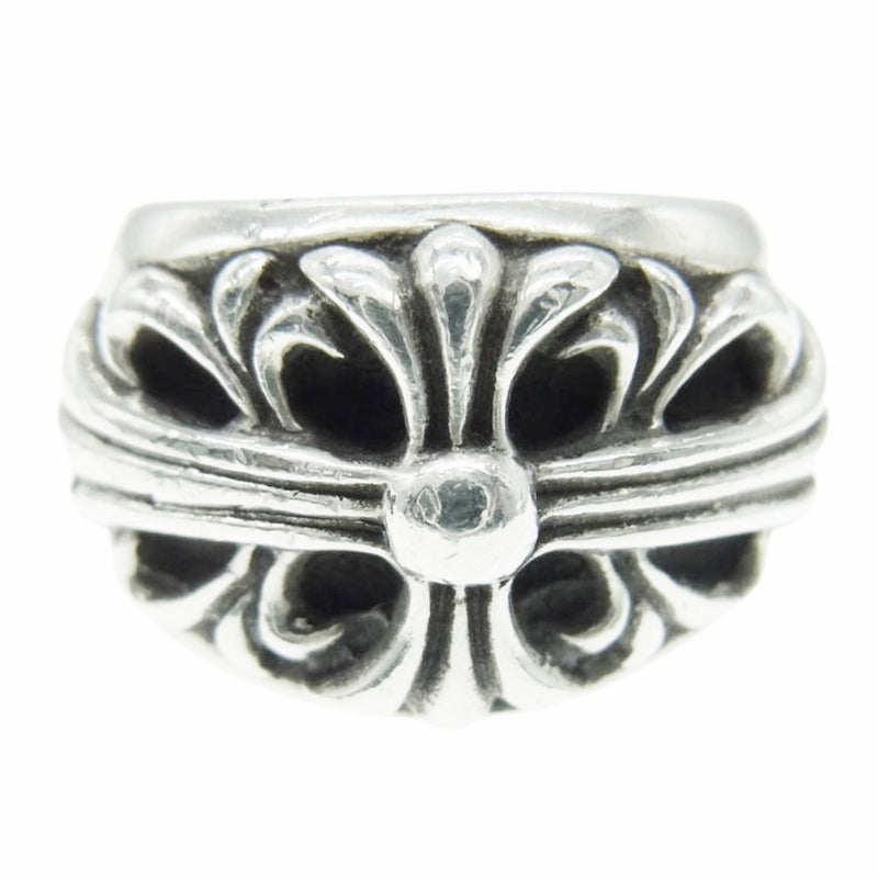 CHROME HEARTS クロムハーツ（原本無） FLRL CRS フローラルクロス リング シルバー系 9号【中古】